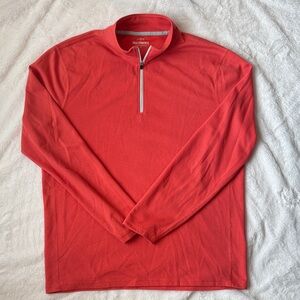J. Crew Coral Performance Quarter-Zip